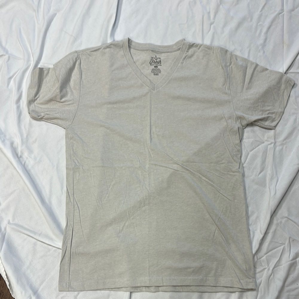 Gray Short Sleeve Crew Neck Tee